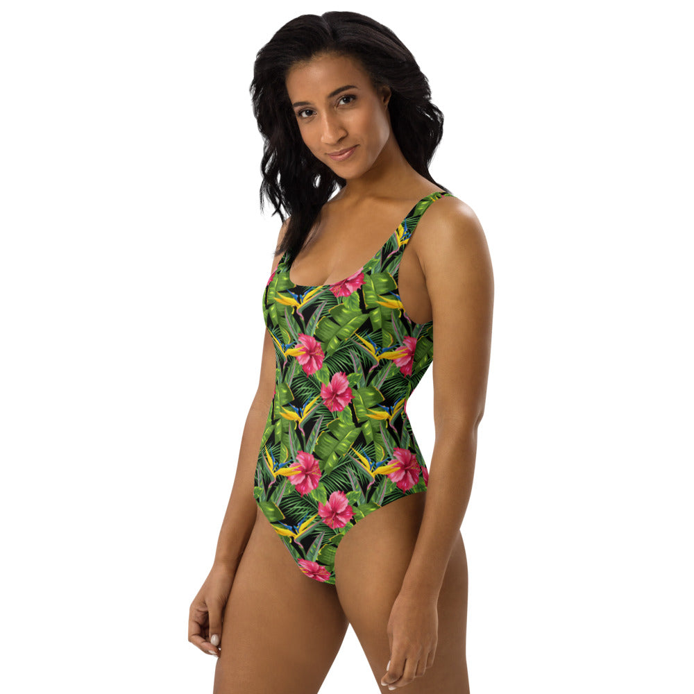 Tropical One-Piece Swimsuit